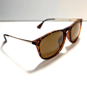 Cole Haan CH8507 215 Polarized Sunglasses Matte Tortoise Size: 55-18-145 Metal